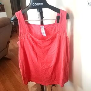 Salmon Pink Tank Top 2X